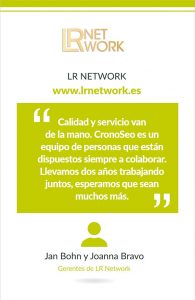 Opinión de LR Network sobre Cronoseo